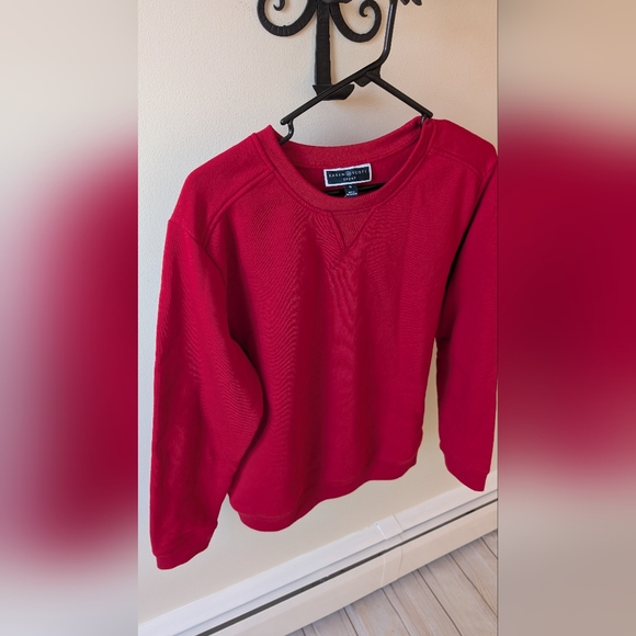 Karen Scott Sport casual red long sleeve sweatshirt size medium - Picture 5 of 6